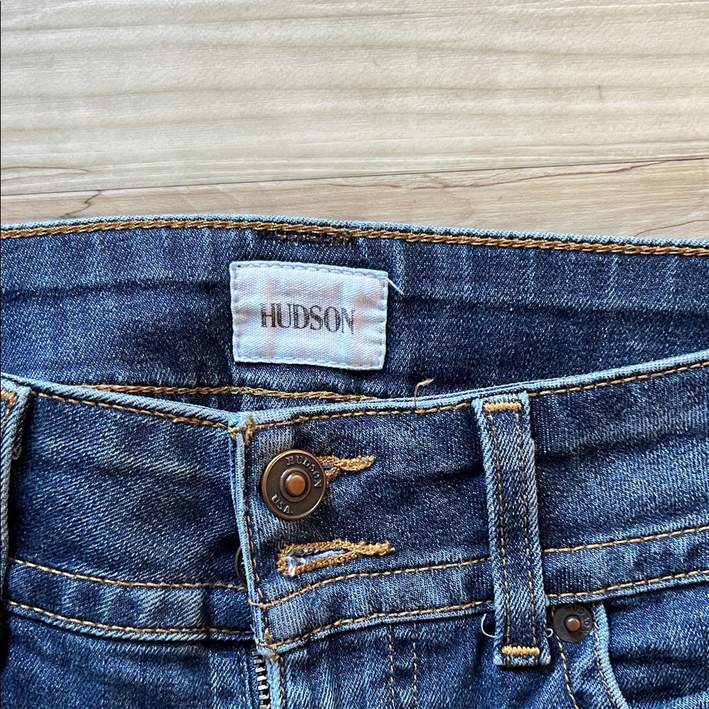 Hudson Jeans Dark Blue Flare Women's Denim - Picture 2 of 3
